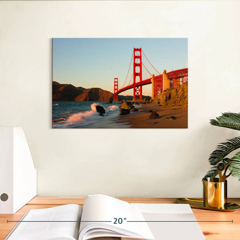 Lilie Sunset At The Golden Gate, 8" H x 12" W