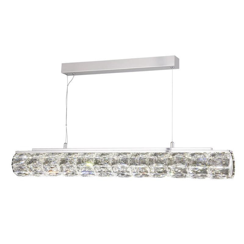 Braeden 1 - Light Chrome LED Crystal Pendant