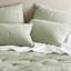Ensemble de courtepointe brodée en gaze de coton 3 pièces pour grand / grand, sauge-126254126-126254124