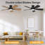 Ventilateur de plafond encastré avec lumière 46 po Aare-107097230