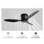 Ventilateur de plafond encastré Lozell 2 po sans éclairage, 3 pales réversibles, moteur CC réversible à 6 vitesses, profil bas.-145286684-145286680
