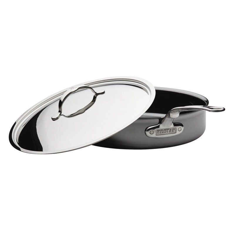 Hestan NanoBond Covered Saute' w/ Helper Handle, 5 qt.