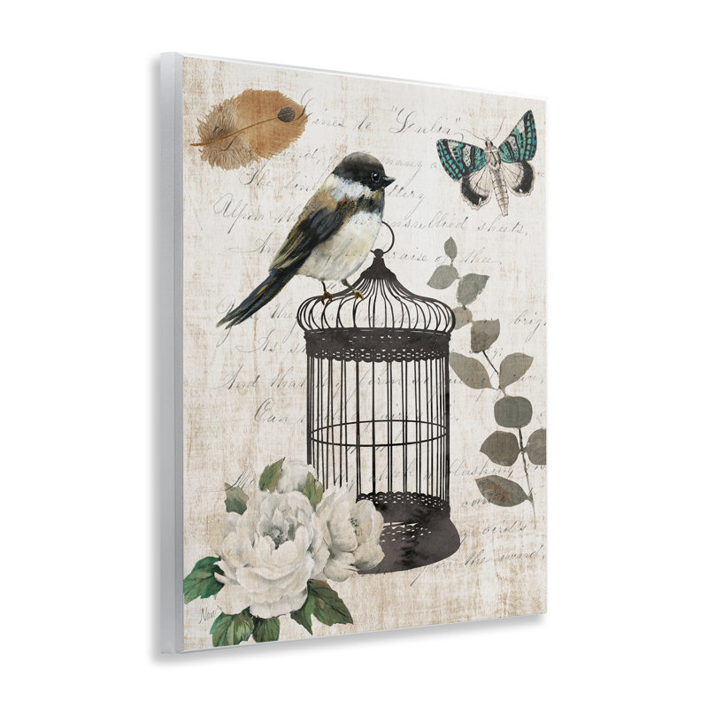 Plaque murale rétro «Menagerie Bird» par Nan