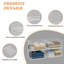 Organisateur de garde-robe empilable à 4 niveaux et panier de rangement, système d'organisation de tablettes de garde-robe pliable, organisateur de tiroir de rangement de vêtements peu encombrant pour garde-robe, blanc