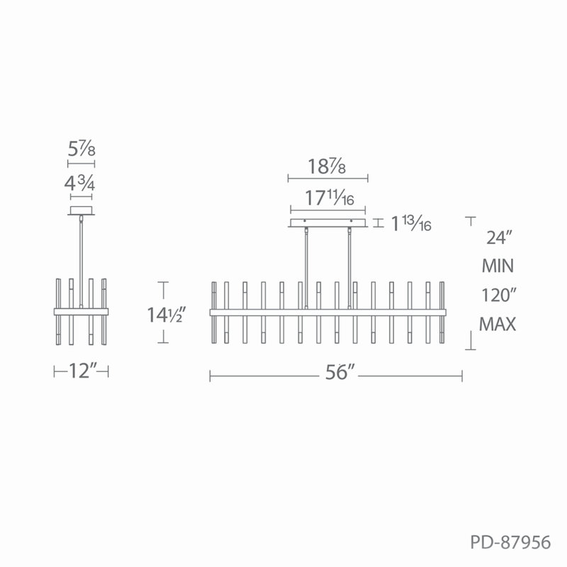 Harmonix 1-Light Dimmable LED Novelty Chandelier