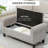 50" Storage Bench In Gray. Upholstered With Velvet. Rolled Arms, Wood Legs. Hidden For Belts. Comfortable Seating. Bedroom & Living Room. Assembly. 264 Lbs Bench, Gray Velvet Button Tufting And Arms.