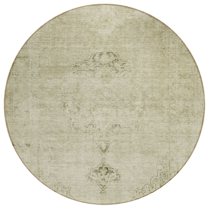Tapis oriental rond 8 po