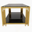 Table basse moderne rectangulaire noire, miroir-945901126