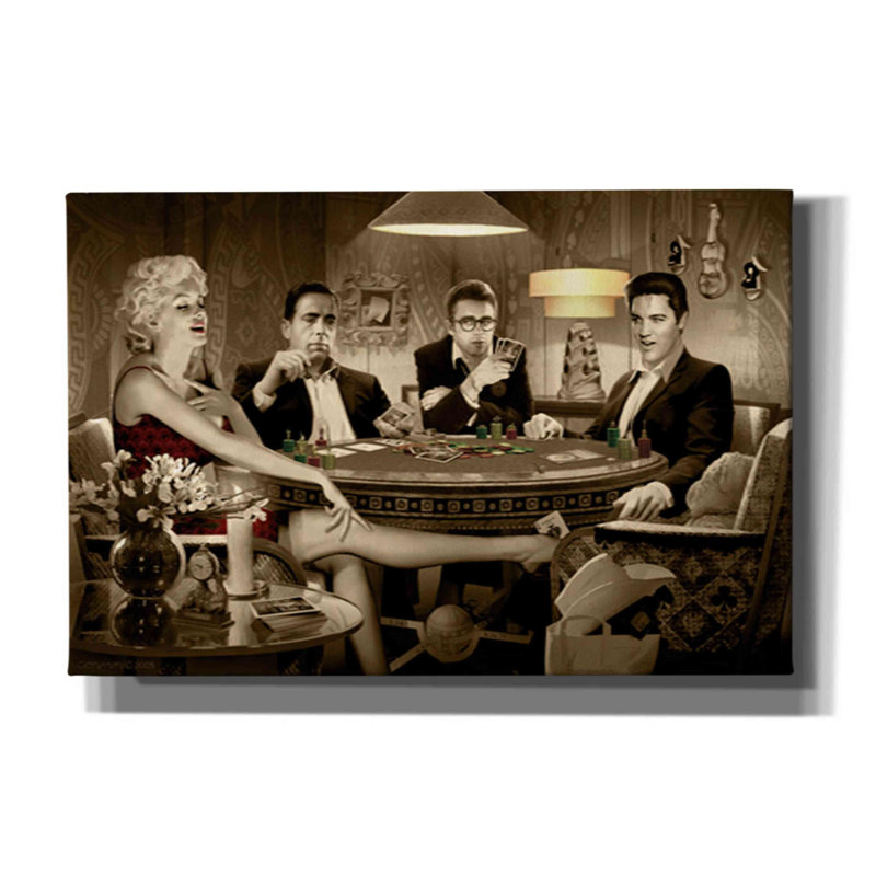 «Four of a Kind» par Chris Consani - reproduction sur toile tendue, H 12 po x l 18 po x P 0,75 po