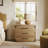 3-Drawer Industrial Wood Nightstand with Metal Handles-1696036355