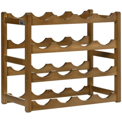 Wine Bottle Rack Brown
