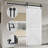 MDF Barn Door Easy Assembly -Solid Slab Covered with Water-Proof PVC Surface with Hardware Kit-99325868-103673693