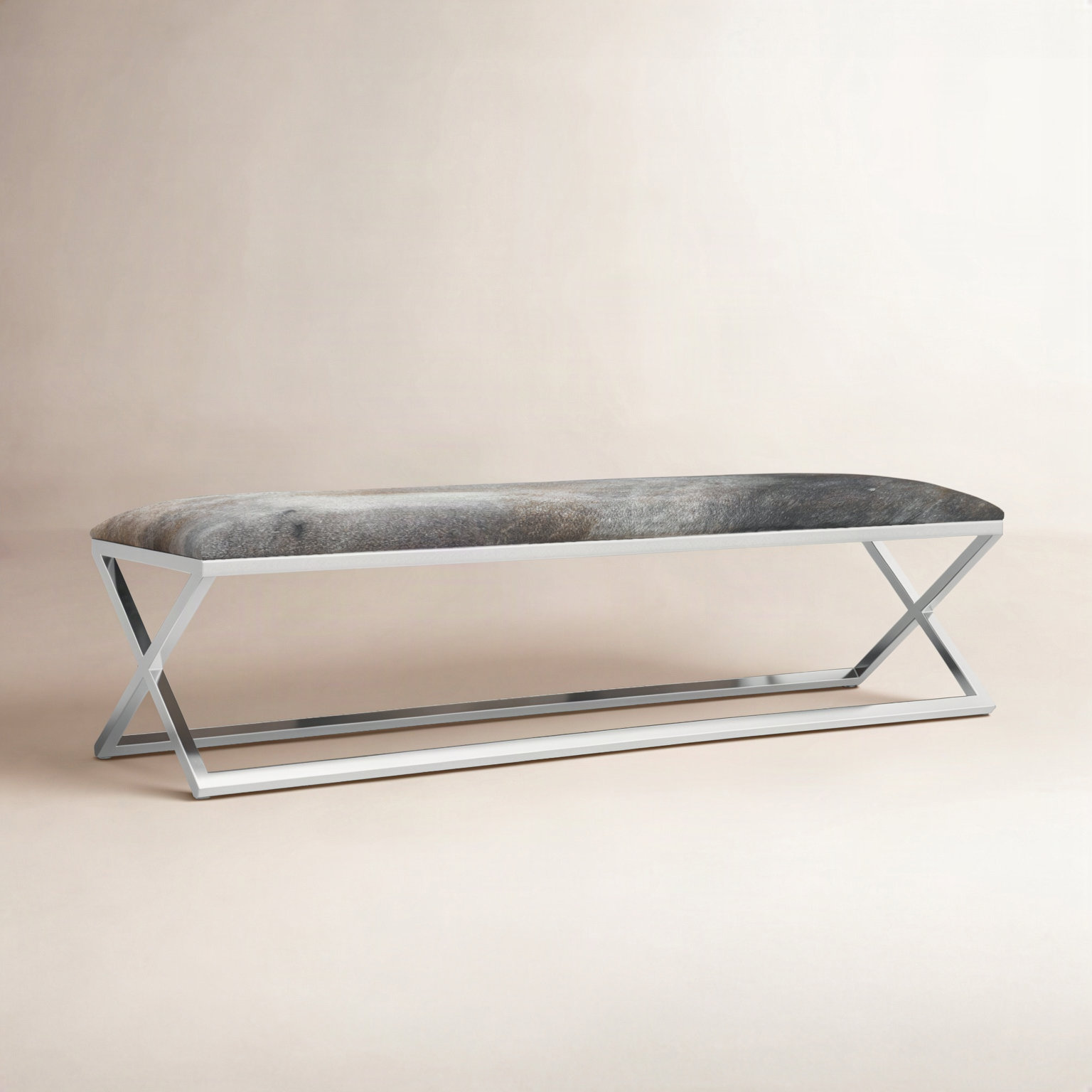 Rosanne 60" Genuine Leather Entryway Bench