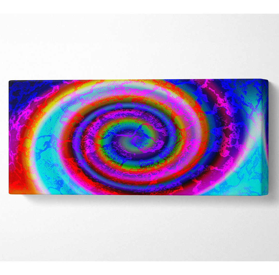 Neon Rainbow Coil - Kunstdrucke auf Leinwand - Wrapped Canvas