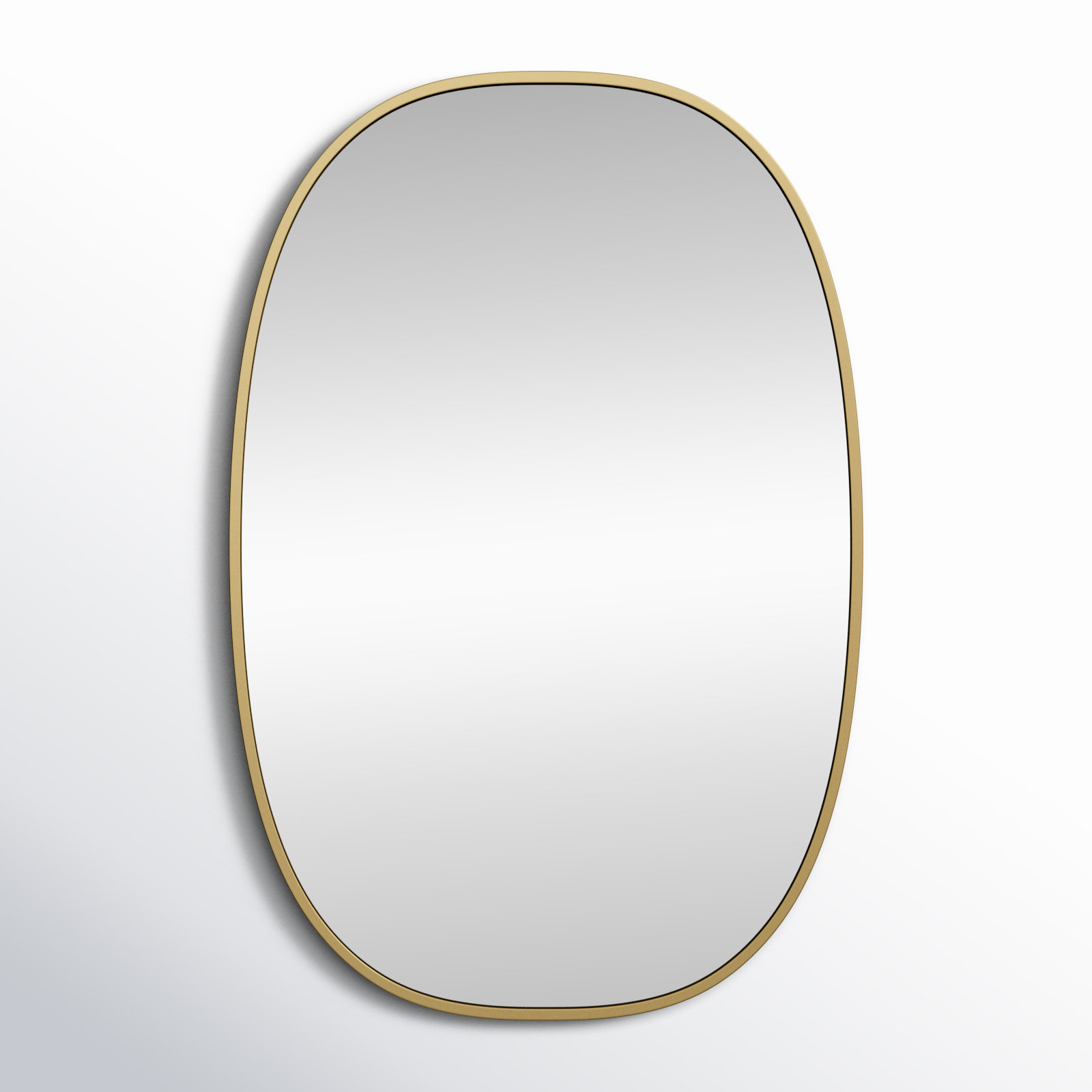 Sabine Accent Mirror, 30" x 20", Brass