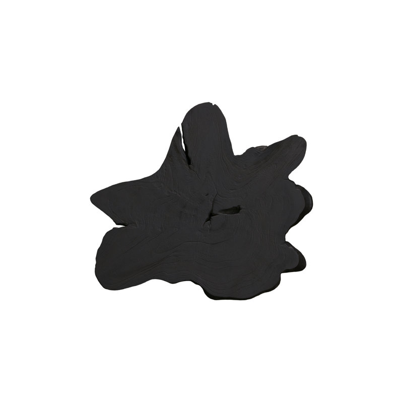 Teak Slice Wall Décor, Lg, Black