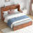 Balus Queen Murphy Bed With Tri-folding Mattress,modern Cabinet Bed With Storage Drawer & Usb Charging Station, Solid Wood Cube Cabinet Bed For Bedroom,guest Room-1836018661
