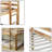  77" Wide Twin over Twin Low Bunk Bed - Solid Rubberwood Floor Bed Frame for Kids - Safety Guardrails and Integrated Ladder - No Box Spring Needed-1208479161