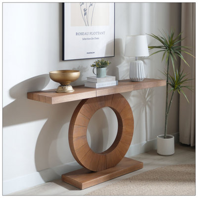 Console 53,2 po moderne minimaliste en bois