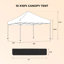 Tente de pavillon 10 x 10 pi avec abri de jardin et sac de sable de 4 pièces-842791551
