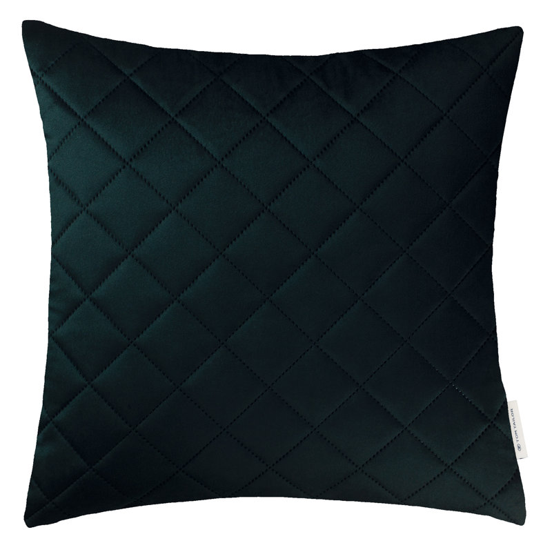 Geometric Square Cushion Cover, Green