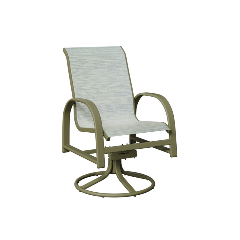 Chaise berçante berçante pivotante Berlin Gardens, Martinique, Aluminium vert sauge