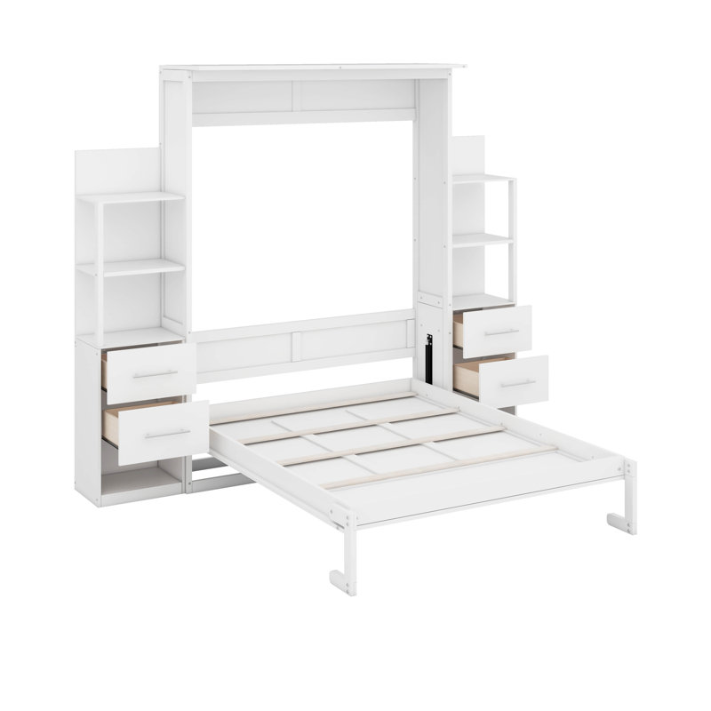 Stephaie Murphy Storage Bed, Full/Double, White