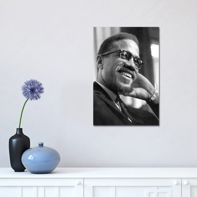Malcolm X (1925-1965) - Wrapped Canvas Print