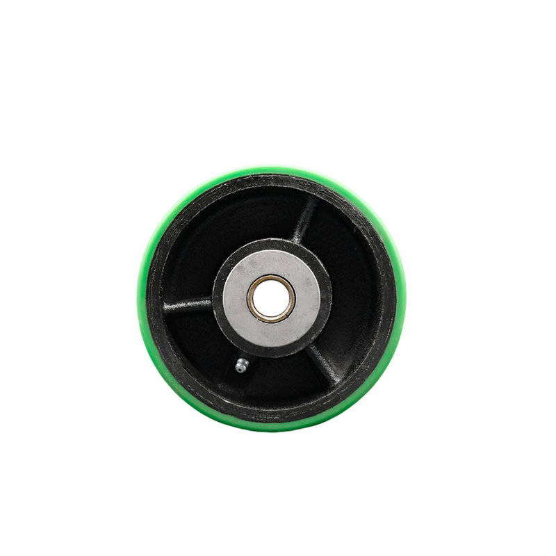Green Poly on Cast Iron Wheel