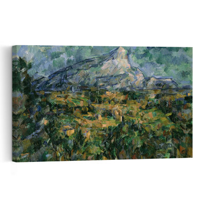 Mont Sainte-Victoire, 1904-1905 - Estampe d'art mural abstraite contemporaine représentant un paysage de montagne