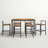 Nigel Acacia Solid Wood Patio Dining Set Umbrella Hole Included Square Table-1902943536