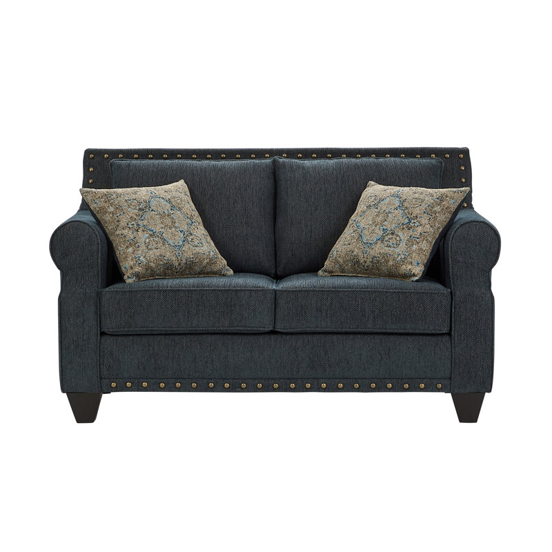 Causeuse rembourrée Hughes Furniture 24825, Largo Oceanic, Océan Largo