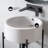 Monaco 16.5" Round Console Sink, White Basin-100946674