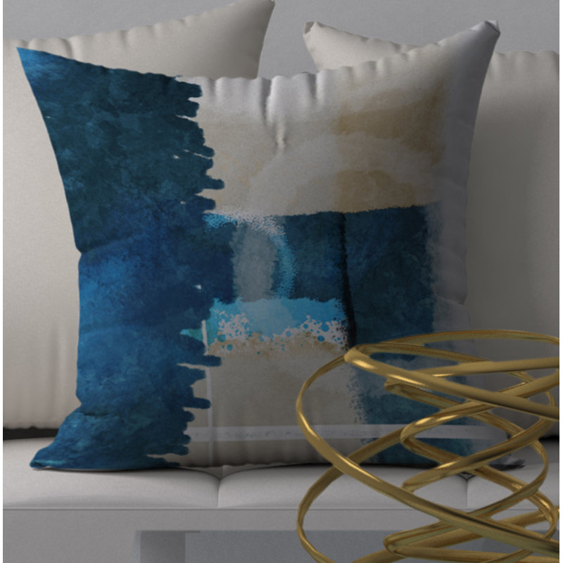 Housse de coussin carrée de Drool Gentle, 18 po x 18 po