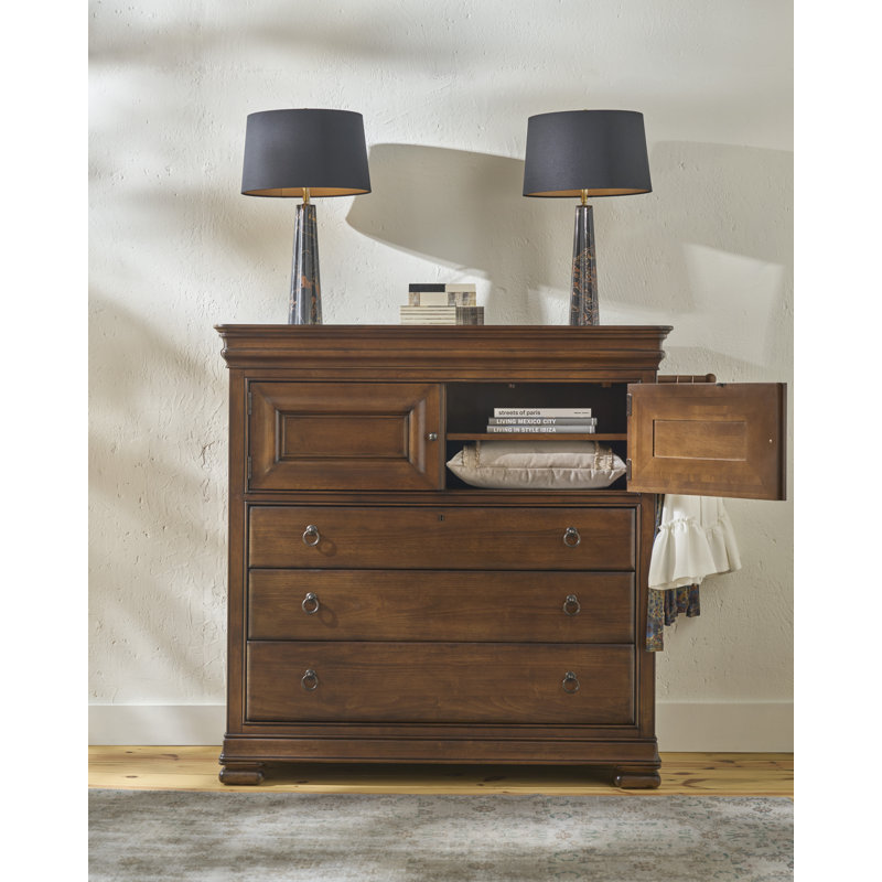 Commode 5 tiroirs Kaliyanna, Cognac