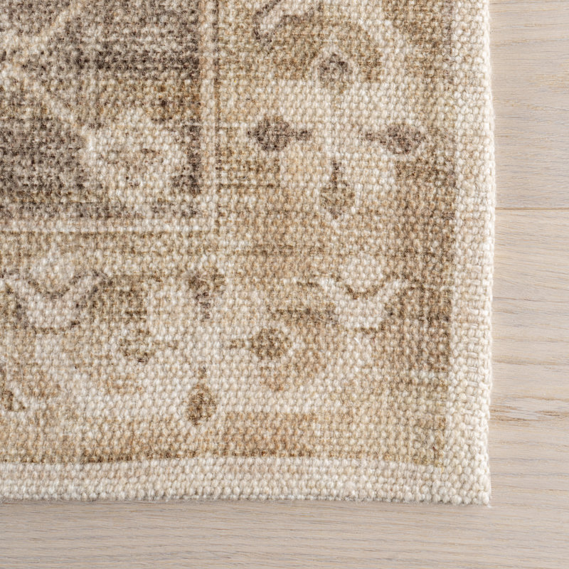 Nienna Wool and Cotton Area Rug, Rectangle 3' x 5'