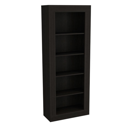Bookcase, Vertical Design, Five Shelves -Black