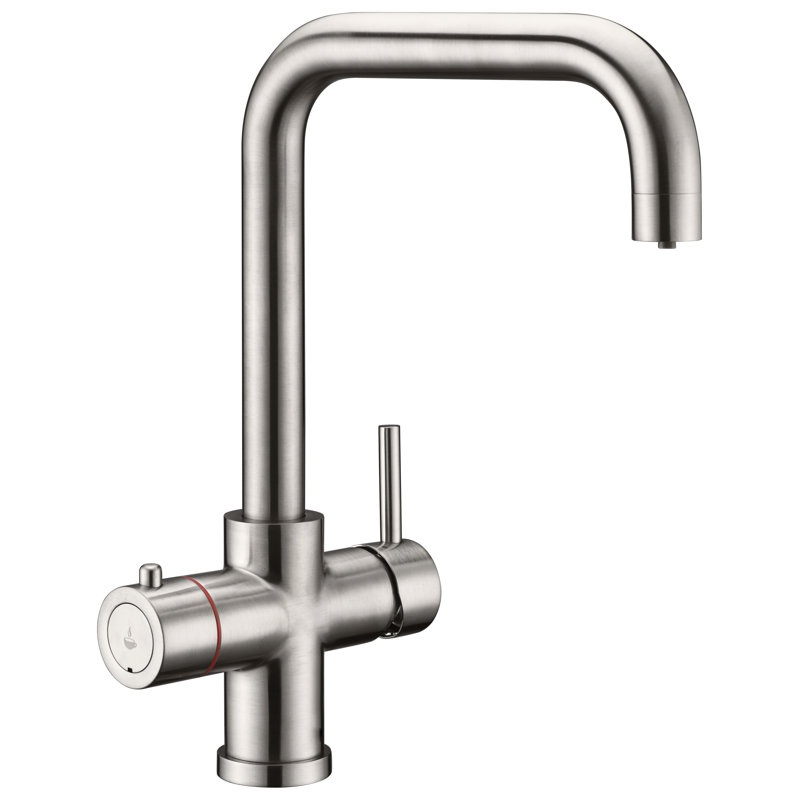 Tribezi Touchless Twin Lever Monobloc Tap, Silver