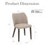 Chaise rembourrée en bois massif Malvino-134138031
