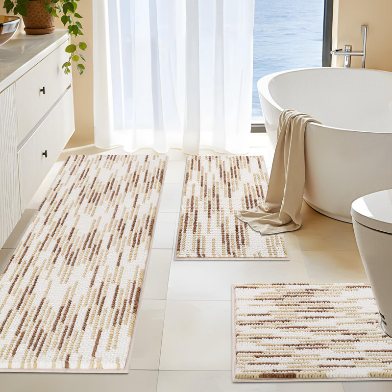 Bathroom Rugs Sets 3 Piece