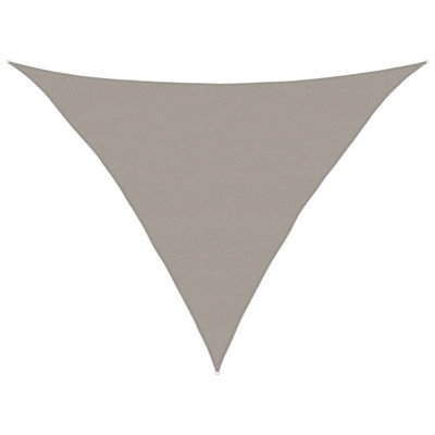  Sunshade Sail 160 G/M² Triangular Light Grey 5X5x6 M HDPE