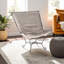 Chaise gonflable Scroll Puff Chaise Bella Ash avec cadre en titane-374386205