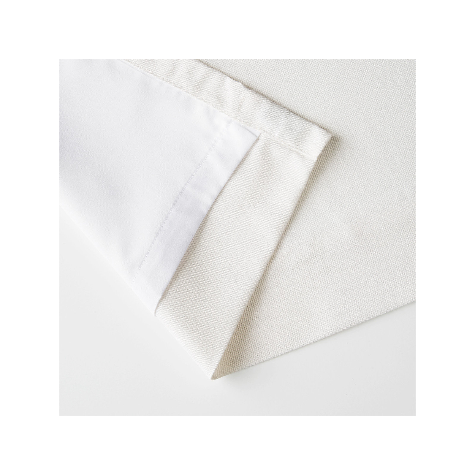 Sunbrella Delaney Light Filtering Curtain, White, 50" W x 96" L