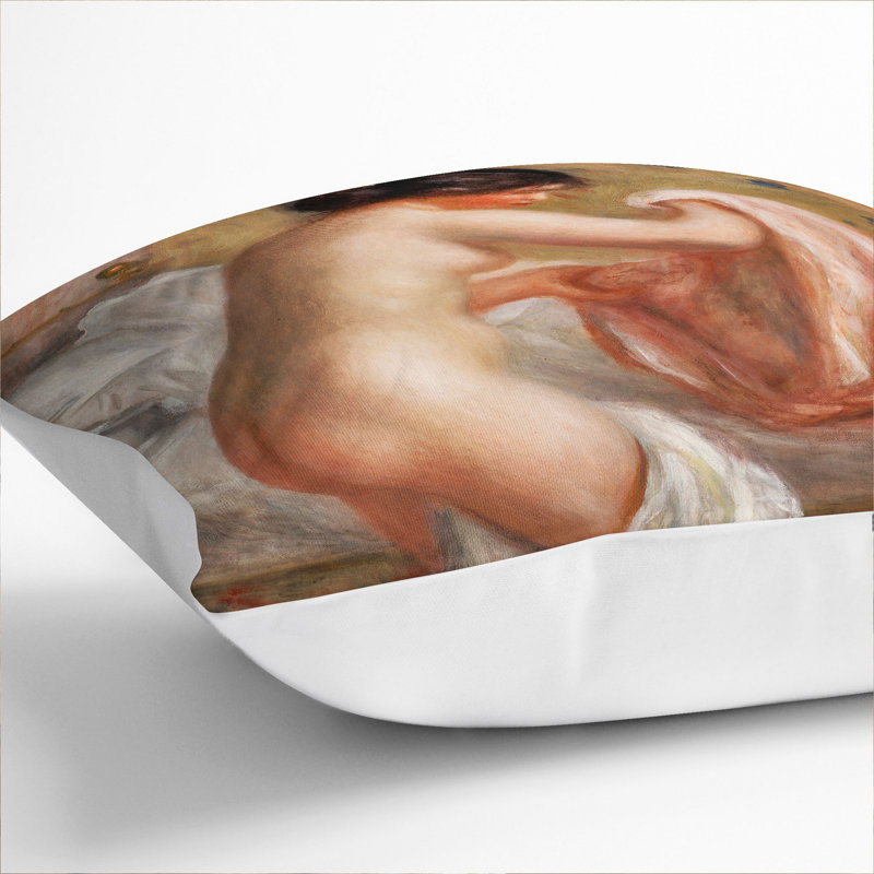 Rising Square Throw Cushion, White, 55cm H x 55cm W x 20cm D