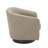 Applewold Upholstered Light Brown Cotton Blend Swivel Barrel Chair with Solid Wood Base-734592835