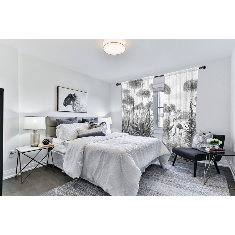 Duguay Velvet Blackout Curtain Panel Pair, Width 147 x Drop 300cm