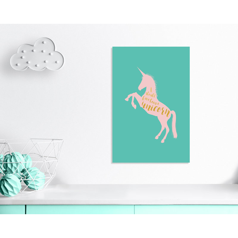 Art inspirant sur toile pour enfants, H 36 po x l 24 po x P 1,5 po, Sarcelle