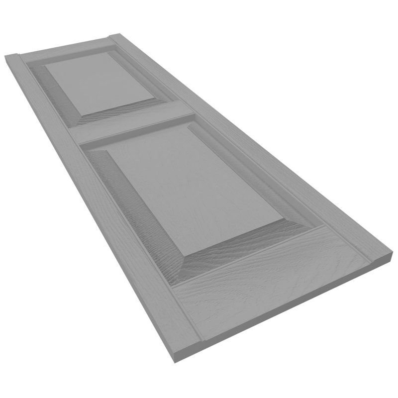 Builders Edge, panneaux sur mesure, volets surélevés, avec persiennes, Peut être peint, 66 po, 14 po