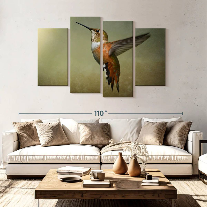 Colibri roux Brampt femelle, H 54 po x l 84 po