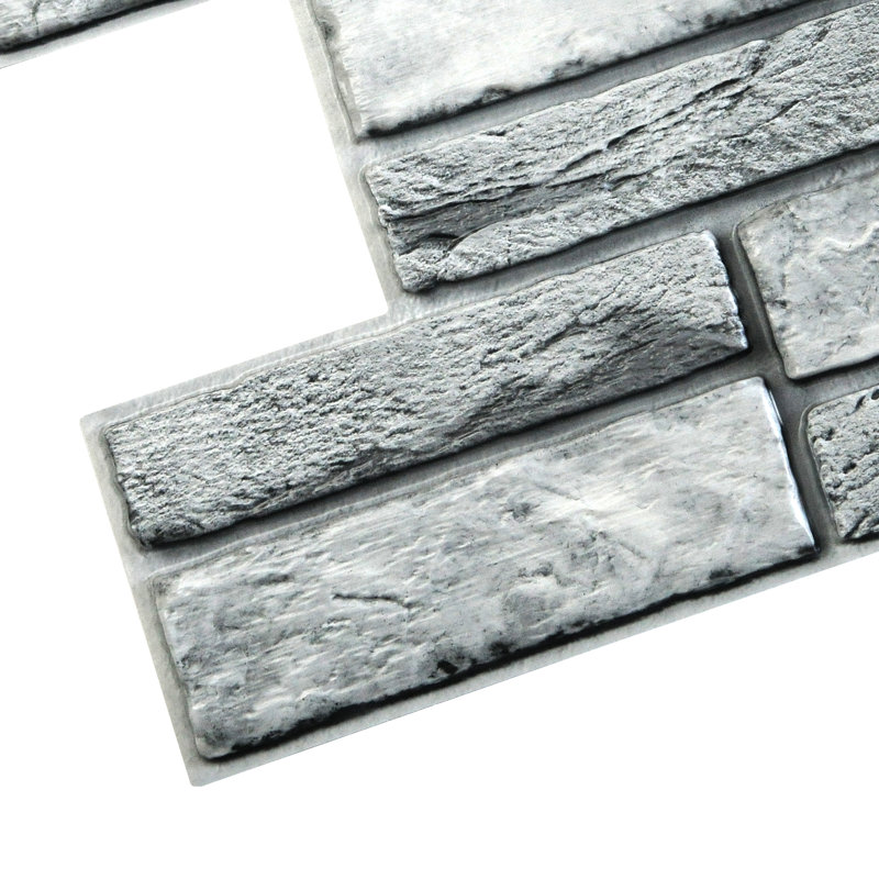 19" x 38" 3D Wall Panel (10-Pack), Grey